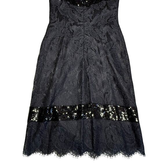 Vintage black sequin lace dress XS - Picture 10 of 16